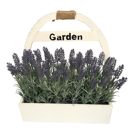 Jeco 16.5 in. Lavender Wooden Pot HD-BT111